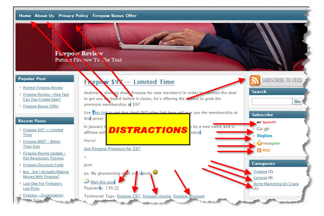 Website Distractions