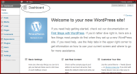 Wordpress Dashboard